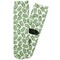 Tropical Leaves Adult Crew Socks - Single Pair - Front and Back