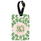 Tropical Leaves Metal Luggage Tag w/ Monogram
