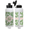 Tropical Leaves Aluminum Water Bottle - White APPROVAL