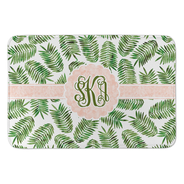 Custom Tropical Leaves Anti-Fatigue Kitchen Mat (Personalized)