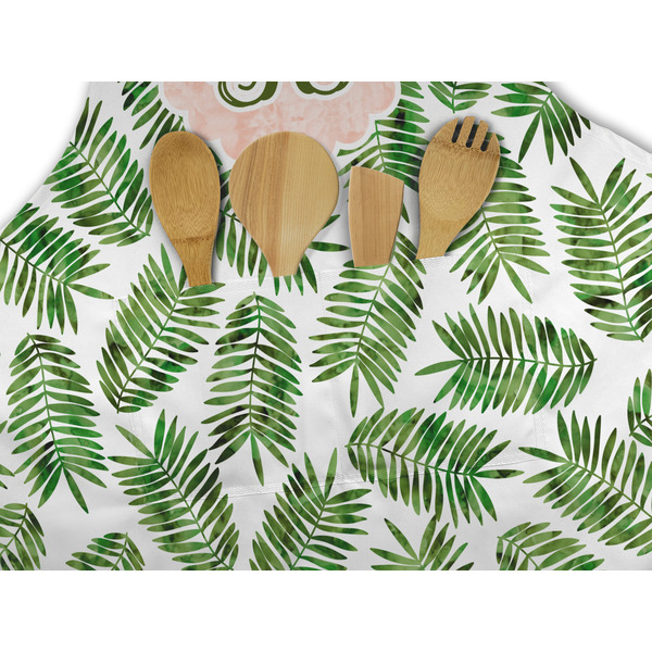 Tropical Leaves Apron - Pocket Detail with Props