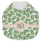 Tropical Leaves Jersey Knit Baby Bib w/ Monogram