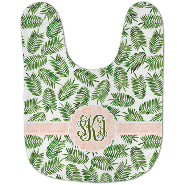 Tropical Leaves Baby Bib - AFT flat