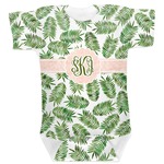 Tropical Leaves Baby Bodysuit 0-3 (Personalized)