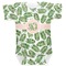 Tropical Leaves Baby Bodysuit 3-6 (Personalized)
