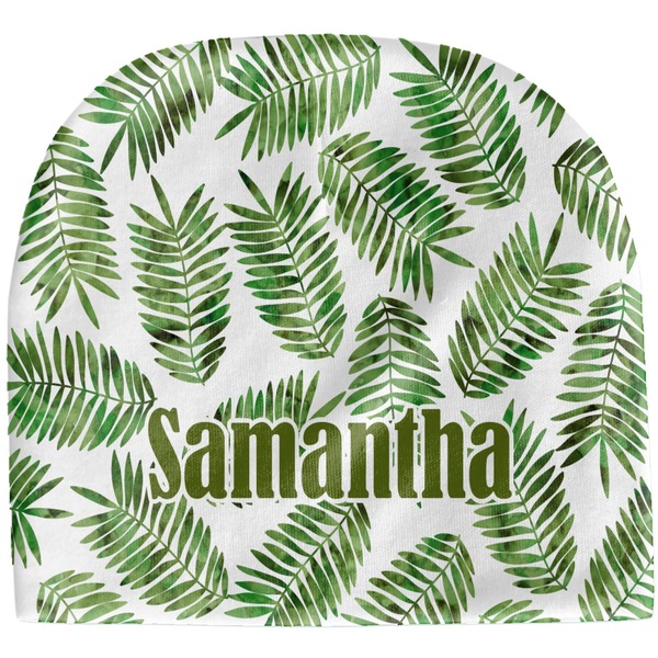 Custom Tropical Leaves Baby Hat (Beanie) (Personalized)