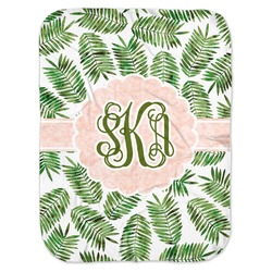 Tropical Leaves Baby Swaddling Blanket (Personalized)