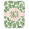 Tropical Leaves Baby Swaddling Blanket (Personalized)
