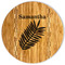 Tropical Leaves Bamboo Cutting Board (Personalized)