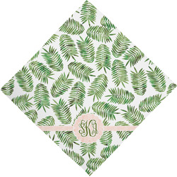Tropical Leaves Dog Bandana Scarf w/ Monogram