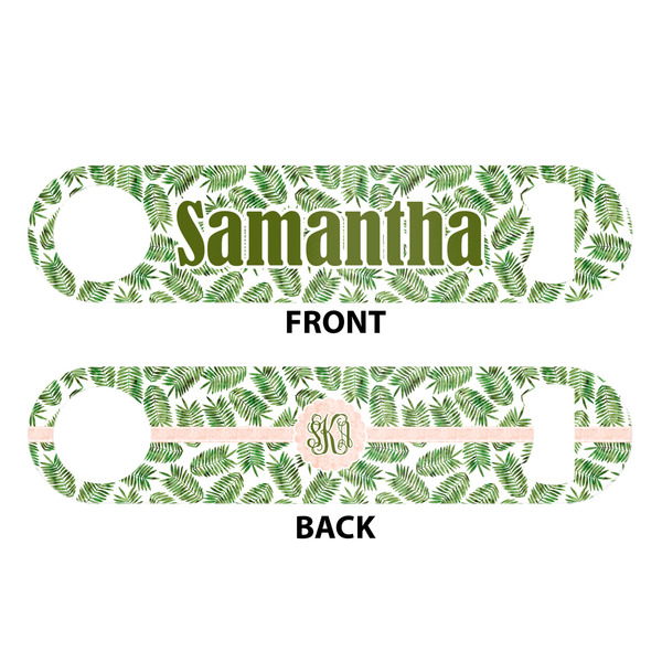 Tropical Leaves Bar Bottle Opener - White - Approval