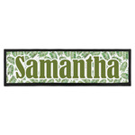 Tropical Leaves Bar Mat - Large (Personalized)