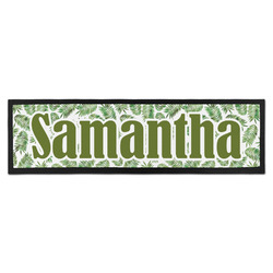 Tropical Leaves Bar Mat - Large (Personalized)