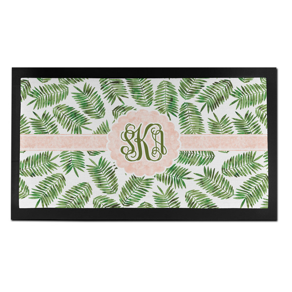 Custom Tropical Leaves Bar Mat - Small (Personalized)