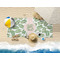 Tropical Leaves Beach Towel Lifestyle