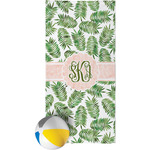 Tropical Leaves Beach Towel (Personalized)