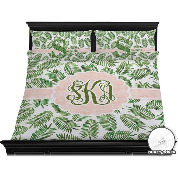 Tropical Leaves Bedding Set (King) - Duvet