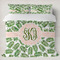 Tropical Leaves Duvet Cover Set - King (Personalized)