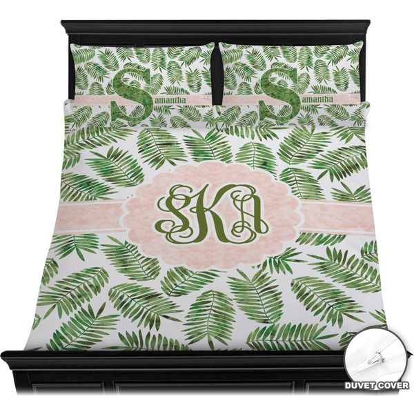 Tropical Leaves Bedding Set (Queen) - Duvet