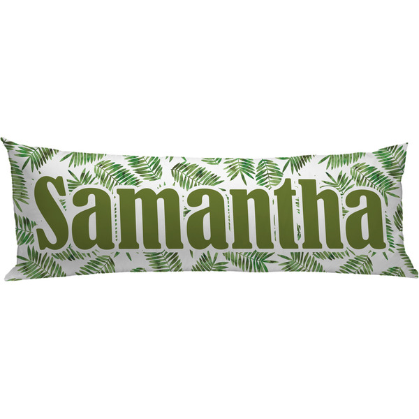 Custom Tropical Leaves Body Pillow Case (Personalized)