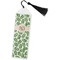 Tropical Leaves Bookmark with tassel - Flat