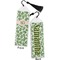 Tropical Leaves Bookmark with tassel - Front and Back