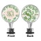 Tropical Leaves Bottle Stopper - Front and Back