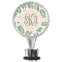 Tropical Leaves Wine Bottle Stopper (Personalized)
