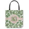 Tropical Leaves Canvas Tote Bag - Medium - 16"x16" (Personalized)