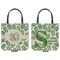 Tropical Leaves Canvas Tote - Front and Back