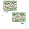 Tropical Leaves Car Flag - 11" x 8" - Front & Back View