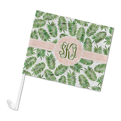 Tropical Leaves Car Flag - Large (Personalized)