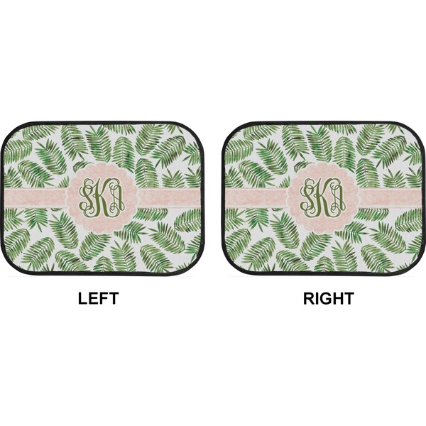 Tropical Leaves Car Floor Mats (Back Seat) (Approval)