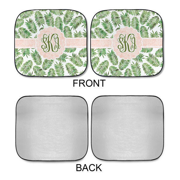 Tropical Leaves Car Sun Shades - APPROVAL