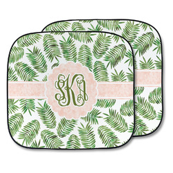 Tropical Leaves Car Sun Shade - Two Piece (Personalized)