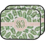 Tropical Leaves Car Floor Mats (Back Seat) (Personalized)