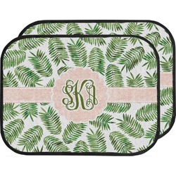 Tropical Leaves Car Floor Mats (Back Seat) (Personalized)