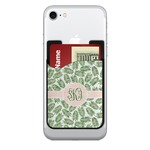 Tropical Leaves 2-in-1 Cell Phone Credit Card Holder & Screen Cleaner (Personalized)