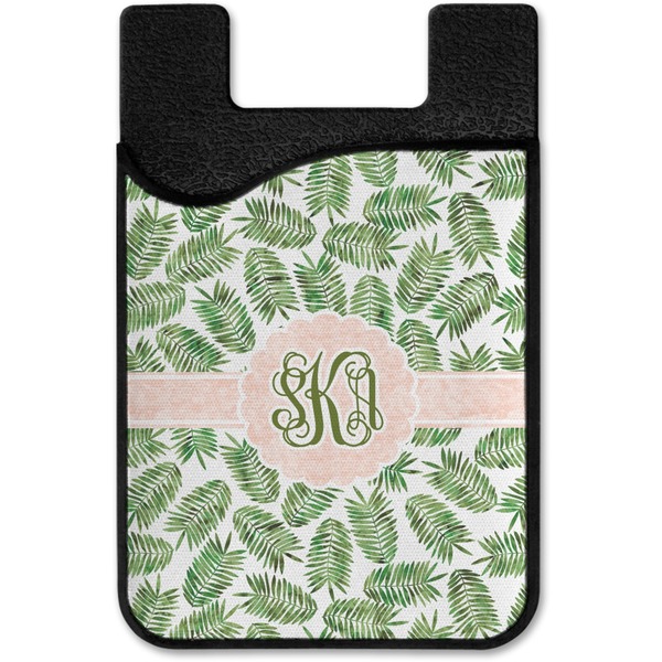 Tropical Leaves Cell Phone Credit Card Holder