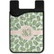 Tropical Leaves Cell Phone Credit Card Holder