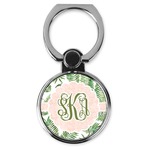 Tropical Leaves Cell Phone Ring Stand & Holder (Personalized)