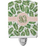 Tropical Leaves Ceramic Night Light (Personalized)