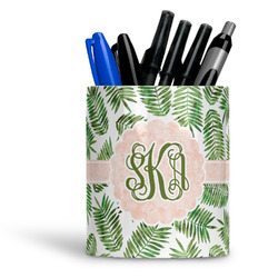 Tropical Leaves Ceramic Pen Holder