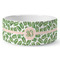 Tropical Leaves Ceramic Dog Bowl - Large (Personalized)