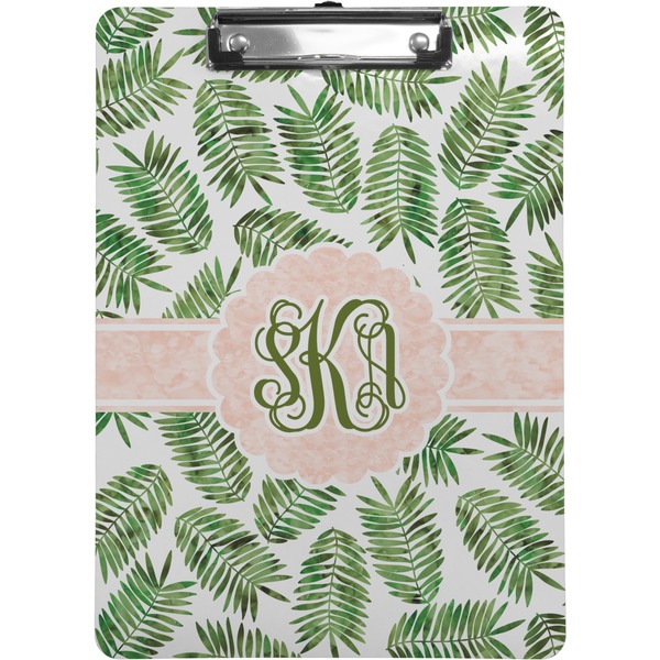 Custom Tropical Leaves Clipboard (Personalized)