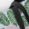 Tropical Leaves Closeup of Tote w/Black Handles