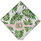 Tropical Leaves Cloth Napkins - Personalized Dinner (Folded Four Corners)