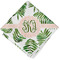 Tropical Leaves Cloth Napkins - Personalized Lunch (Folded Four Corners)