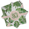 Tropical Leaves Cloth Napkins - Personalized Lunch (PARENT MAIN Set of 4)