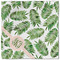Tropical Leaves Cloth Napkins - Personalized Lunch (Single Full Open)